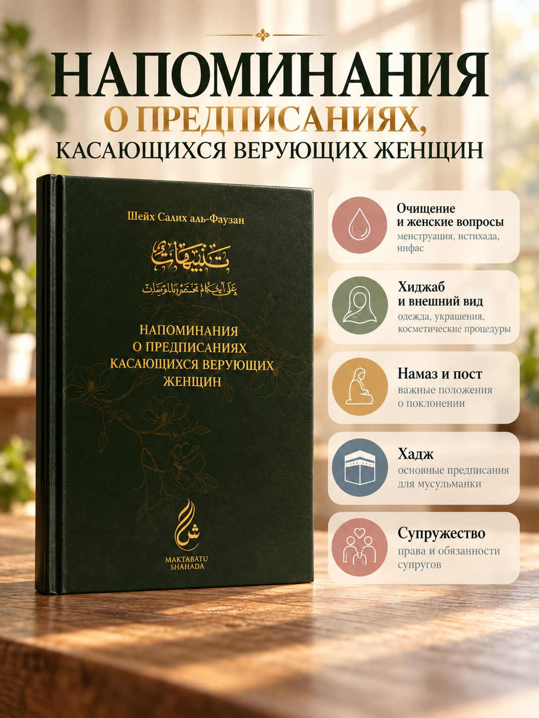 Напоминания о предписаниях касающихся верующих женщин / Шейх Салих аль-Фаузан / maktabatu shahada / (в черном цвете) new